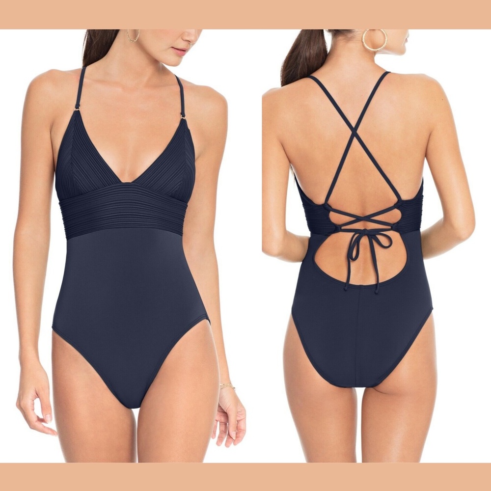 NWT $148 Robin Piccone‎ Lily One-Piece Swimsuit